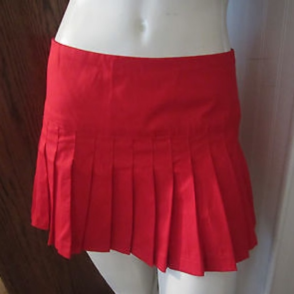 Cherry Red Hot Topic Pleated Mini Skirt